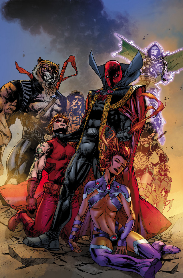 Superheroes sky background tiger demon free wallpaper for mobile - medium preview image