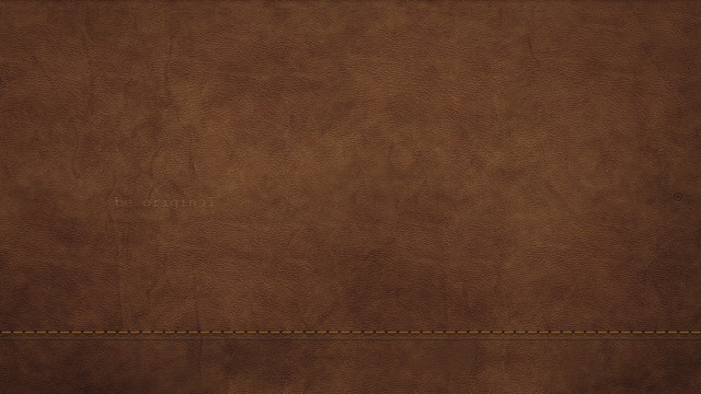 Brown leather texture stitching edges free wallpaper for desktop - medium preview image