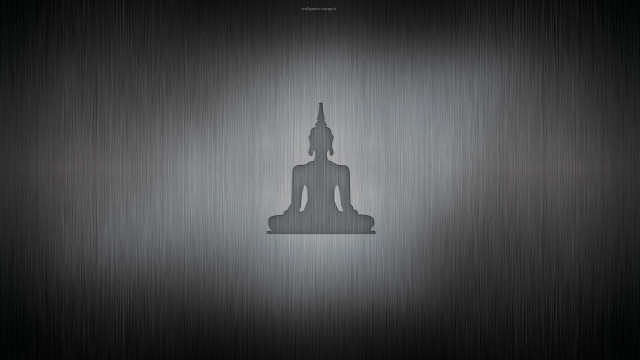 Metal buddha side black silver #2 free wallpaper for desktop - medium preview image