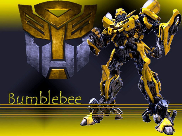 Bumblebee robot yellow border assemblage free wallpaper for desktop - medium preview image