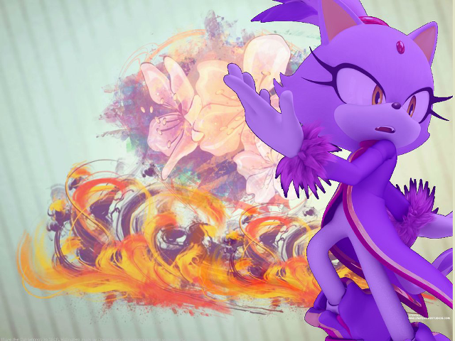 Cartoon character fire flowers background free wallpaper for desktop - medium preview image