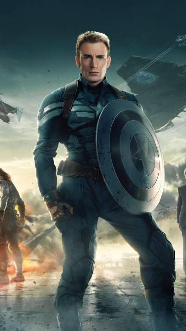 Captain america costume man movie free wallpaper for mobile - medium preview image