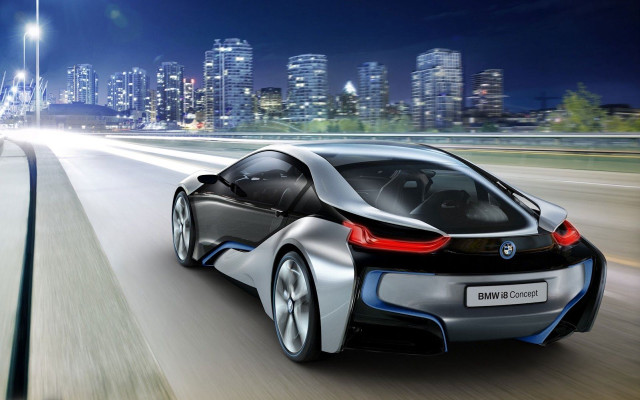 Bmw concept car night highway #2 free wallpaper for desktop - medium preview image
