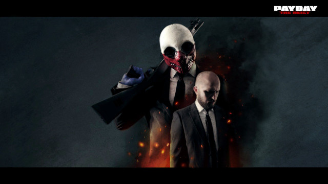 Men suits ties skull gun free wallpaper for desktop - medium preview image