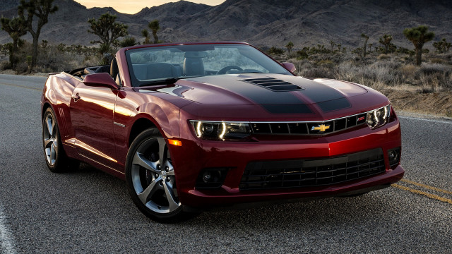 Red sports car desert mountains #9 free wallpaper for desktop - medium preview image