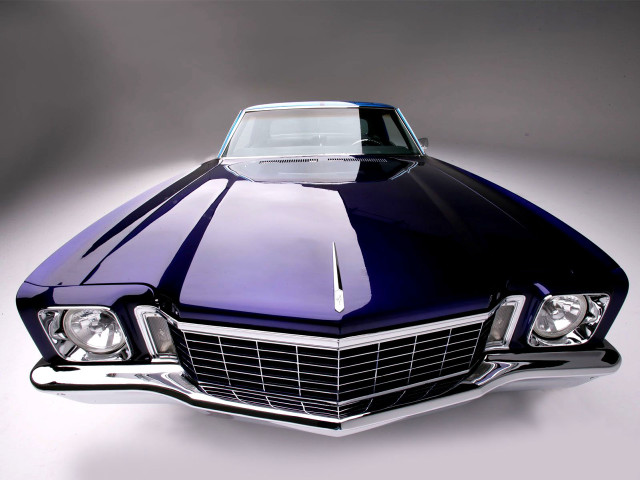 Purple car white top chrome free wallpaper for desktop - medium preview image