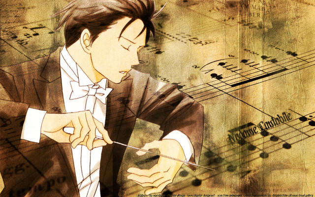 Man suit violin music notes free wallpaper for desktop - medium preview image