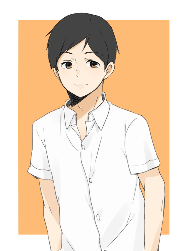 Man white shirt black hair #2 free wallpaper for mobile - medium preview image