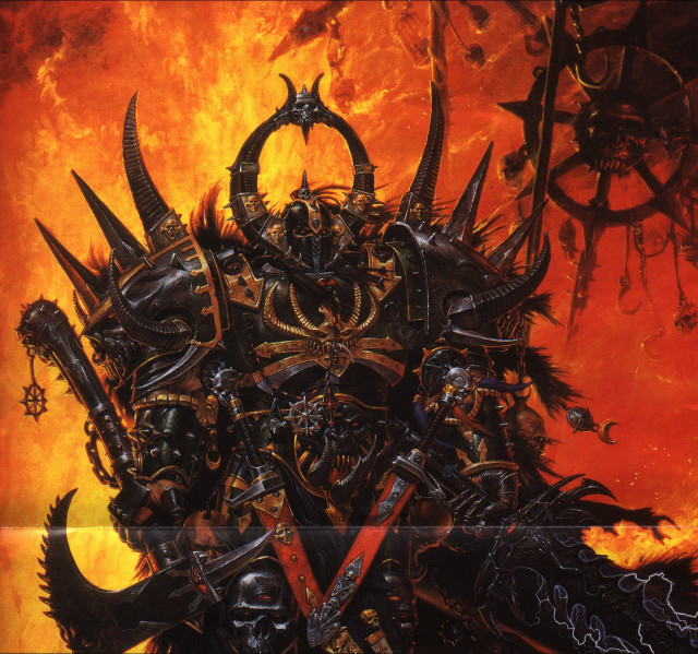 Demonic demon with horns on free wallpaper for tablet - medium preview image