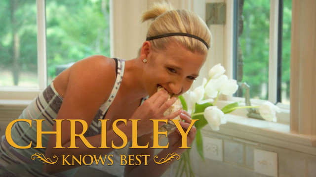 Woman eating flower kitchen window free wallpaper for desktop - medium preview image