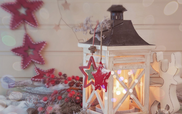 Lantern star christmas decorations holiday free wallpaper for desktop - medium preview image