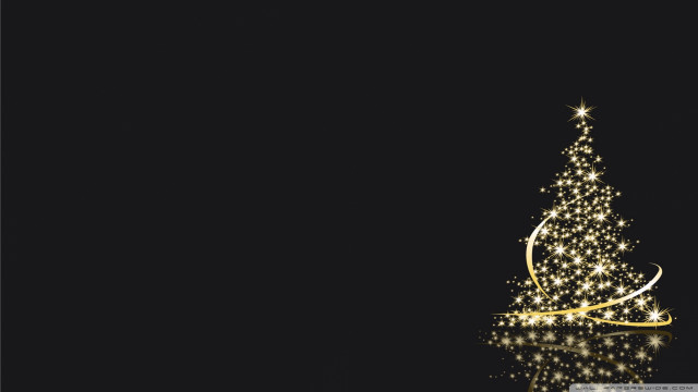 Shiny christmas tree ribbon star free wallpaper for desktop - medium preview image