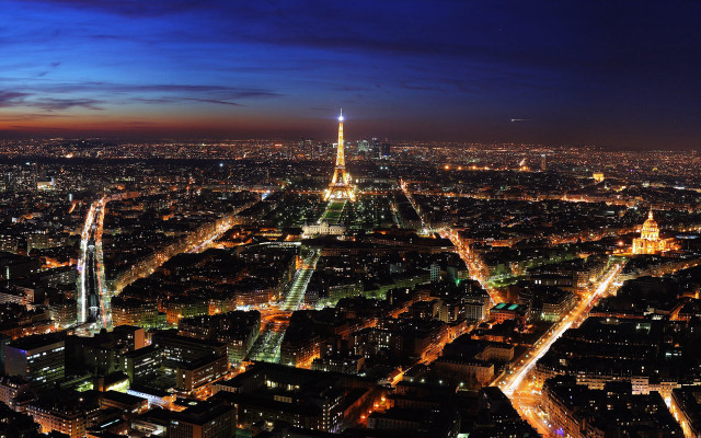 City night tower lights skyline #3 free wallpaper for desktop - medium preview image