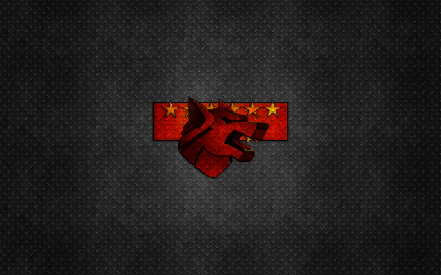 Red black background lion stars free wallpaper for desktop - medium preview image