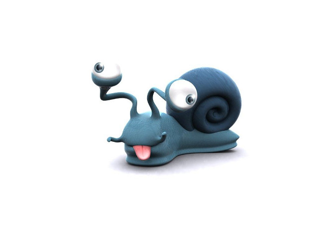 Blue snail smiling eyes happy free wallpaper for desktop - medium preview image