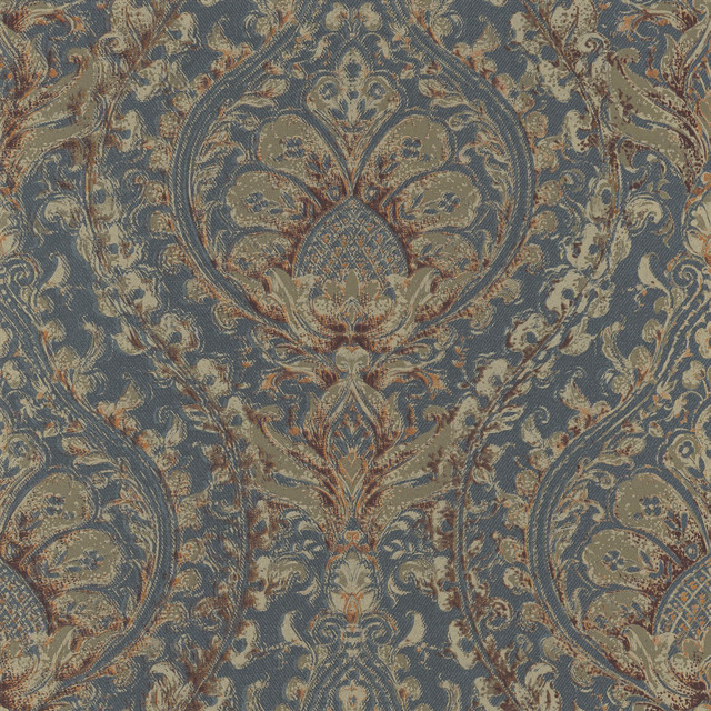 Blue brown paisley pattern brown free wallpaper for tablet - medium preview image
