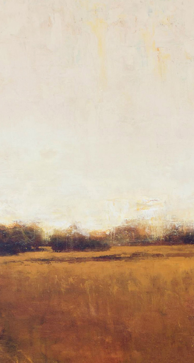 Field sky trees painting artwork free wallpaper for mobile - medium preview image