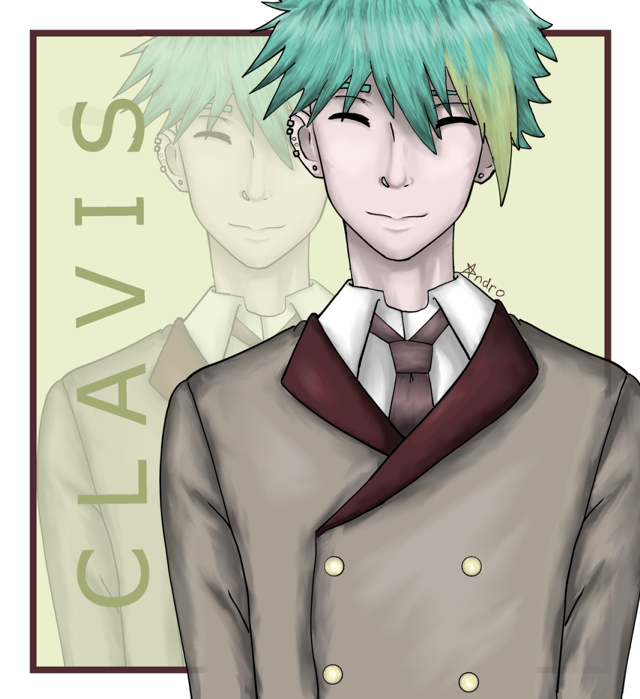 Green hair guy portrait school free wallpaper for tablet - medium preview image