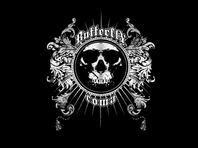 Skull crown banner perfect death free wallpaper for desktop - medium preview image