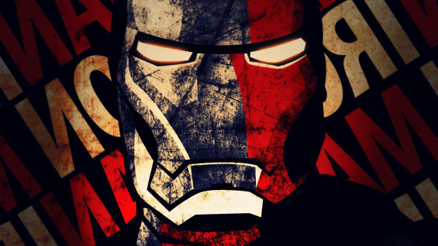Stylized man helmet flag iron free wallpaper for desktop - medium preview image