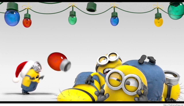 Cartoon character playing ball minion free wallpaper for desktop - medium preview image