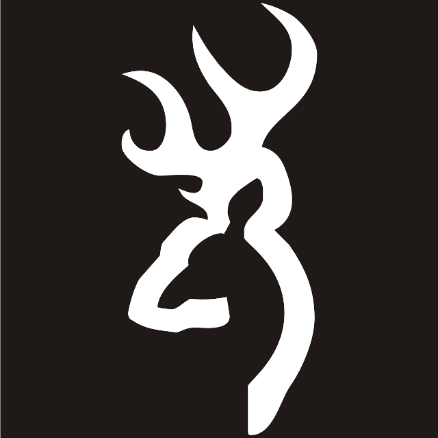 White deer head black background free wallpaper for tablet - medium preview image