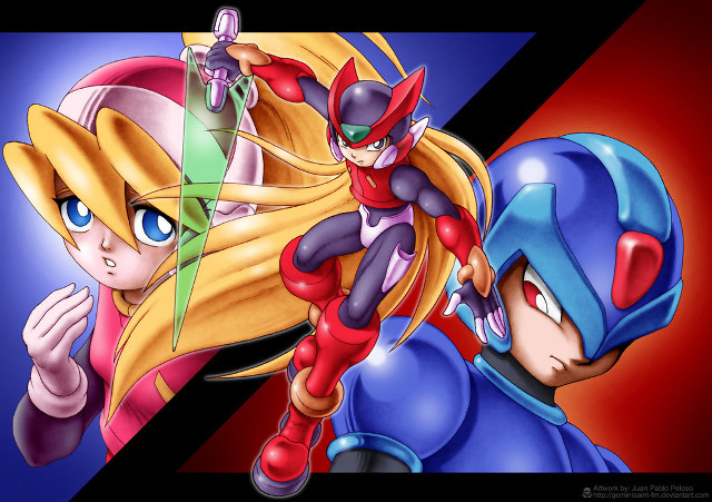 Cartoon two people colored hair free wallpaper for desktop - medium preview image