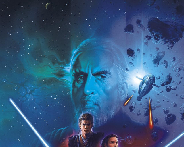 Movie poster man woman lightsabers free wallpaper for desktop - medium preview image