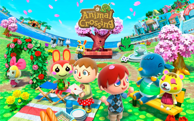 Animal crossing picnic table food free wallpaper for desktop - medium preview image