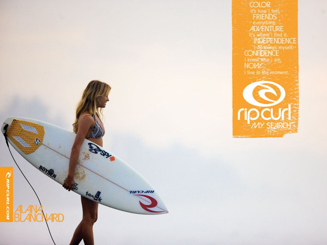 Woman surfboard beach walking caption free wallpaper for desktop - medium preview image