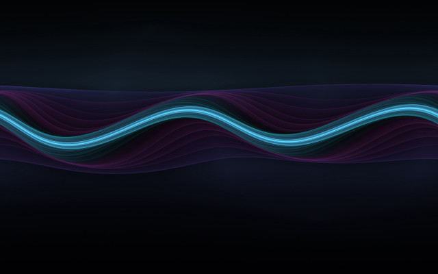 Dark background wavy lines blue free wallpaper for desktop - medium preview image
