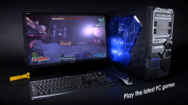 Computer keyboard mouse desk black free wallpaper for desktop - medium preview image