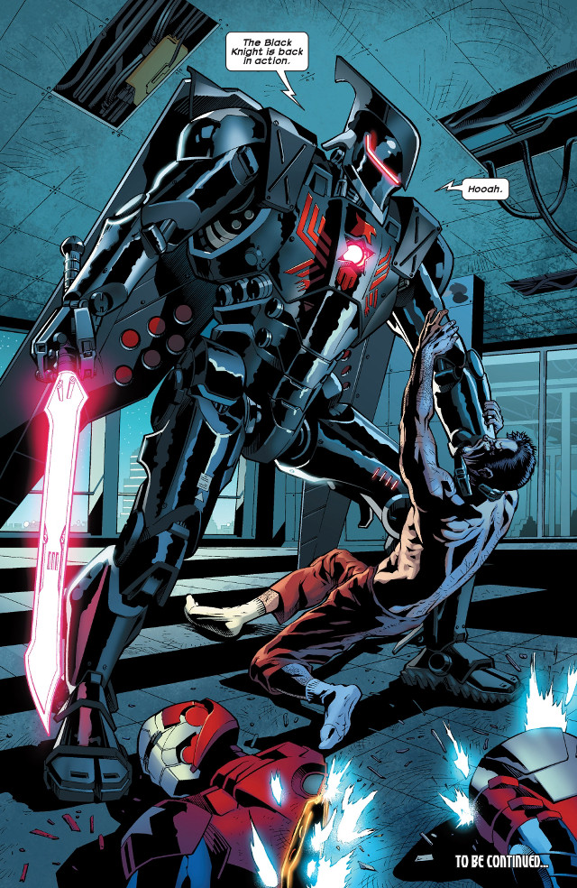 Robot attacking man suit red free wallpaper for mobile - medium preview image