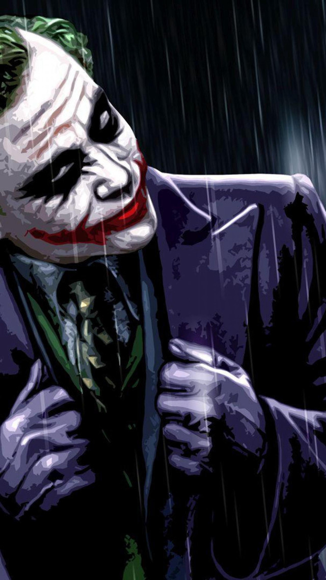 Joker rain hands chest mask free wallpaper for mobile - medium preview image