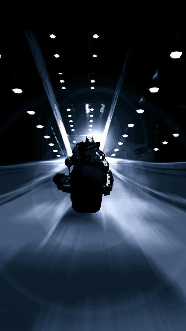 Motorcycle tunnel ride person lights free wallpaper for mobile - medium preview image