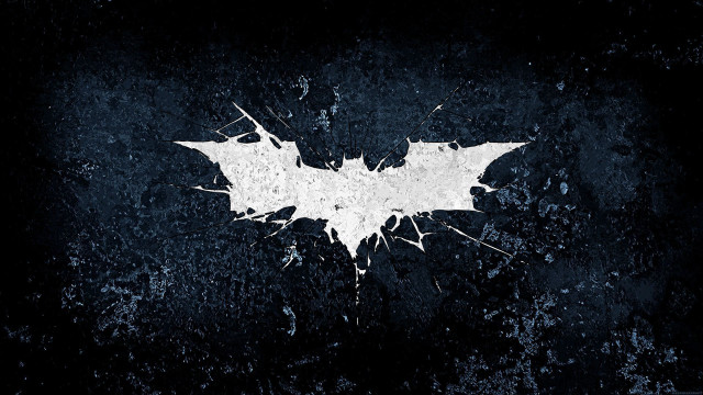 Batman logo black background white #4 free wallpaper for desktop - medium preview image