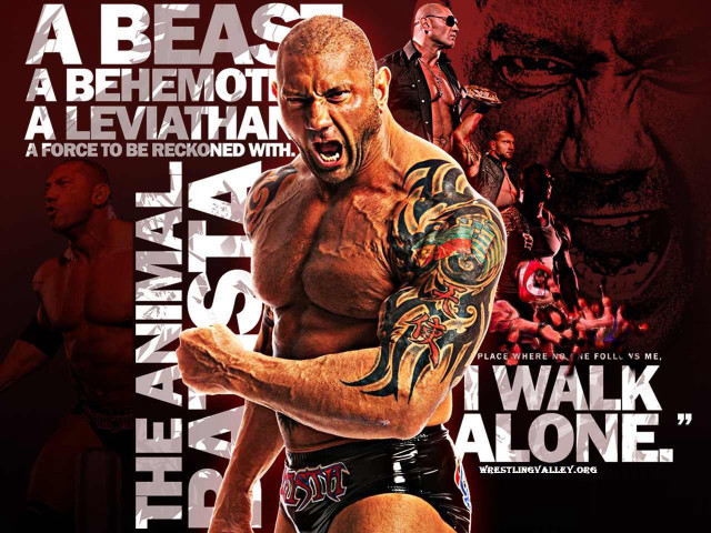 Man tattoo wrestling poster background free wallpaper for desktop - medium preview image