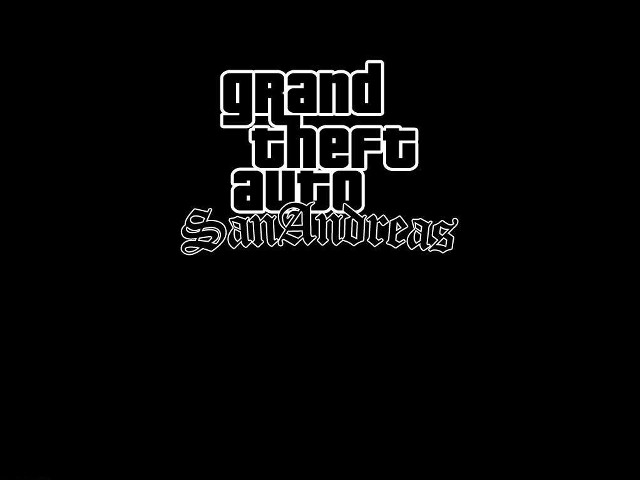 Grand theft black white logo free wallpaper for desktop - medium preview image