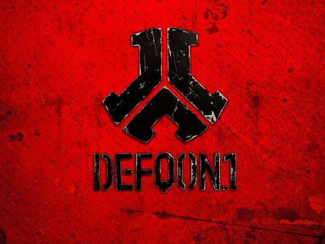 Red wall defooni logo black free wallpaper for desktop - medium preview image