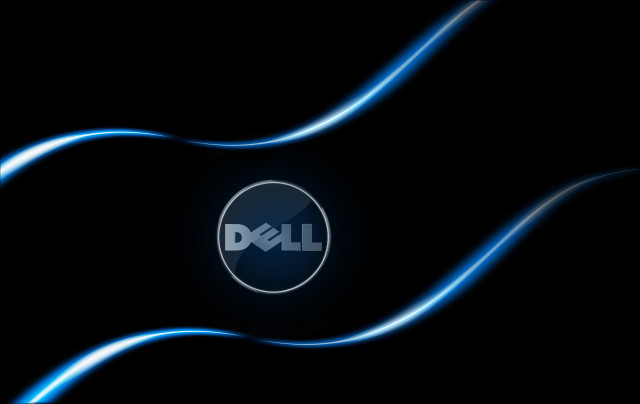 Dell logo dark blue lines free wallpaper for desktop - medium preview image