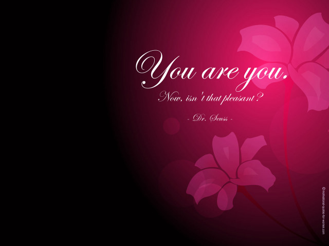 Pink flower you are you #3 free wallpaper for desktop - medium preview image