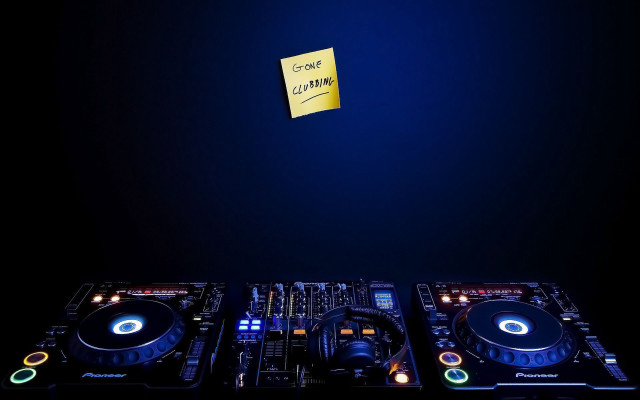 Dj set note decks lights free wallpaper for desktop - medium preview image