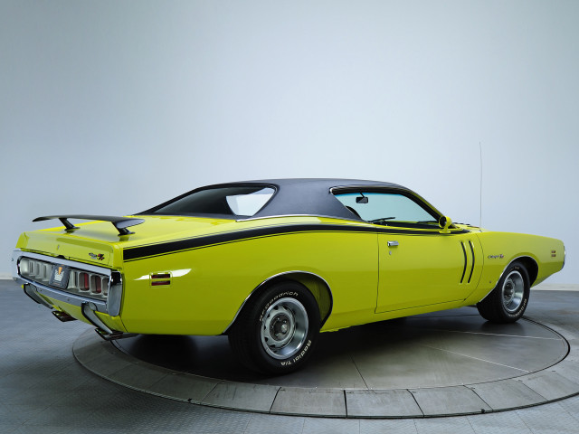 Yellow car museum display black free wallpaper for desktop - medium preview image