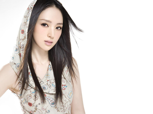 Woman long hair white dress #13 free wallpaper for desktop - medium preview image