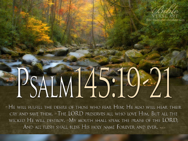 Bible verse stream water trees #2 free wallpaper for desktop - medium preview image