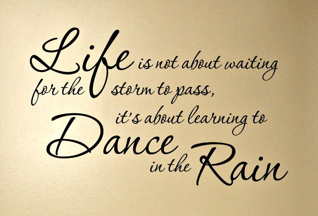 Wall quote rain dance cynical free wallpaper for desktop - medium preview image