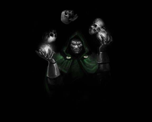 Man green cloak hands up free wallpaper for desktop - medium preview image