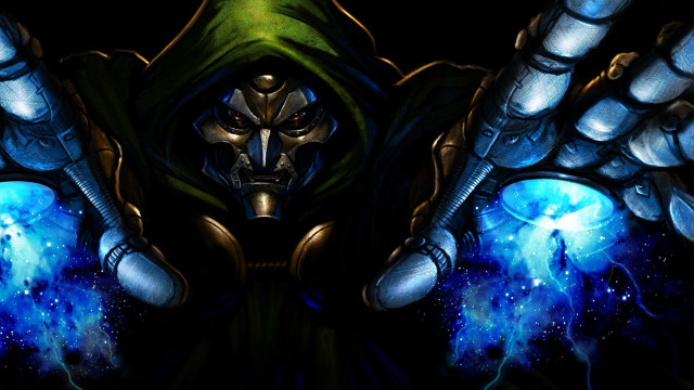 Man green hood blue robe free wallpaper for desktop - medium preview image