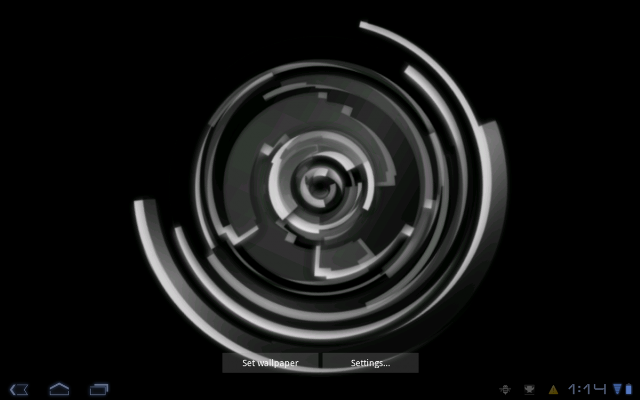 Circular object black white background free wallpaper for desktop - medium preview image