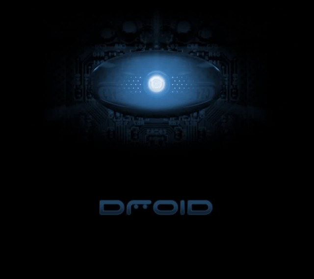 Dark blue light droid moon free wallpaper for tablet - medium preview image